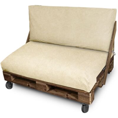 Happers - Cojín Para Palets Polipiel Exterior Patagonia Marfil Asiento 80x80x20 Patagonia Marfil Happers - Cojín Para Palets Polipiel Exterior Patagonia Marfil Asiento 80x80x20 Patagonia Marfil