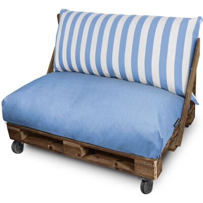HAPPERS Cojín Para Palets Toldotex Azul Cielo Respaldo Esquina 65x45x25 (liso) Azul Cielo HAPPERS Cojín Para Palets Toldotex Azul Cielo Respaldo Esquina 65x45x25 (liso) Azul Cielo