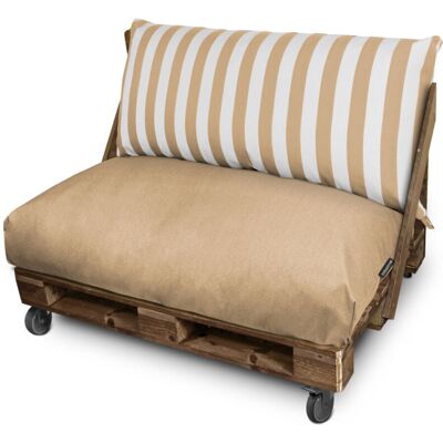 Happers - Cojín Para Palets Toldotex Beig Respaldo 120x45x25 (liso) Beige Happers - Cojín Para Palets Toldotex Beig Respaldo 120x45x25 (liso) Beige