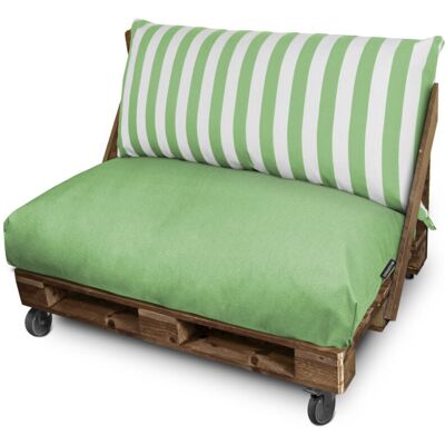 Happers - Cojín Para Palets Toldotex Verde Asiento 120x80x20 (liso) Verde Happers - Cojín Para Palets Toldotex Verde Asiento 120x80x20 (liso) Verde