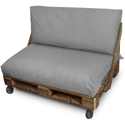 Happers - Funda Para Cojín De Palets Asiento Y/o Respaldo 120x60x20 Sin Relleno Gris Claro Naylim Mate Happers - Funda Para Cojín De Palets Asiento Y/o Respaldo 120x60x20 Sin Relleno Gris Claro Naylim Mate