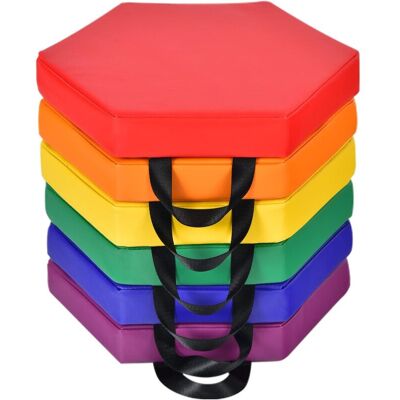 Costway - 6 Cojines Hexagonales - Multicolor Costway - 6 Cojines Hexagonales - Multicolor