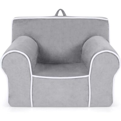 COSTWAY Sillón Infantil - Cómodo de Terciopelo y Espuma - Seguro para 0-5 Años COSTWAY Sillón Infantil - Cómodo de Terciopelo y Espuma - Seguro para 0-5 Años