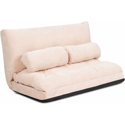 Costway - Sofá Regulable A Ras De Suelo, Sofá Cama Multifuncional Regulable En 6 Posiciones Con 2 Almohadas, Sofá Duradero Y Estable Con Forro En Ante Para Dormitorio/salón/balcón (beige) Costway - Sofá Regulable A Ras De Suelo, Sofá Cama Multifuncional Regulable En 6 Posiciones Con 2 Almohadas, Sofá Duradero Y Estable Con Forro En Ante Para Dormitorio/salón/balcón (beige)