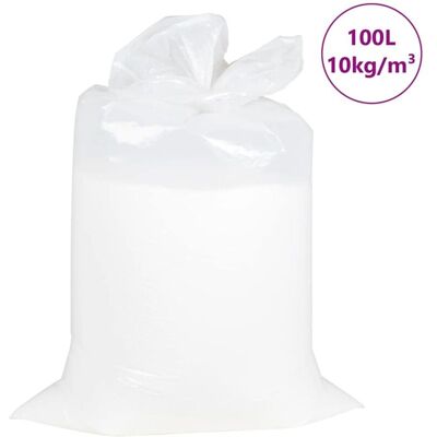 Cuentas de Aislante EPS vidaXL Perla - 100L Blanco Cuentas de Aislante EPS vidaXL Perla - 100L Blanco