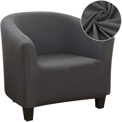 CYSLMUK - Coprisedia Chesterfield - Gris - Funda para sillón CYSLMUK - Coprisedia Chesterfield - Gris - Funda para sillón