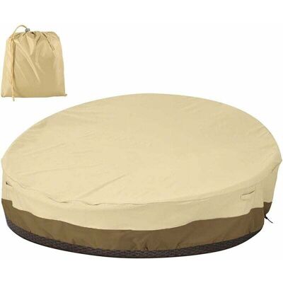 OEM Funda Impermeable Para Sofá Cama Redonda, Funda Oxford 210d Resistente Y Duradera, Funda Para Muebles De Jardín, Anti-uv, Lluvia Y Viento (beige) OEM Funda Impermeable Para Sofá Cama Redonda, Funda Oxford 210d Resistente Y Duradera, Funda Para Muebles De Jardín, Anti-uv, Lluvia Y Viento (beige)