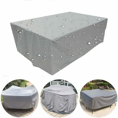 OEM Funda Para Muebles De Jardín, Rectangular, Impermeable, Para Mesa, Sofá, Sillón Reclinable Y Sillas, Color Plateado - 260 X 135 X 82 Cm OEM Funda Para Muebles De Jardín, Rectangular, Impermeable, Para Mesa, Sofá, Sillón Reclinable Y Sillas, Color Plateado - 260 X 135 X 82 Cm