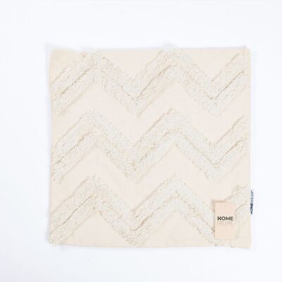 Home Deluxe Home Dleuxe Funda De Cojín Jara Zigzag - Crema Home Deluxe Home Dleuxe Funda De Cojín Jara Zigzag - Crema