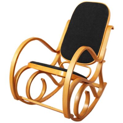 HHG - Mecedora M41 - Imitación cuero - Sillón mecedora - Silla HHG - Mecedora M41 - Imitación cuero - Sillón mecedora - Silla
