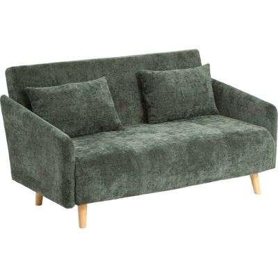 Sofá Cama Milo De 2 Plazas, Verde - Atmosphera Créateur D'Intérieur Sofá Cama Milo De 2 Plazas, Verde - Atmosphera Créateur D'Intérieur