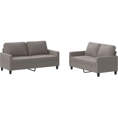 vidaXL Juego de Sofás 2+2 - Gris Taupe - Muebles para sala vidaXL Juego de Sofás 2+2 - Gris Taupe - Muebles para sala