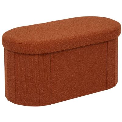 Puf Fink Ovalado Plegable, 38 X 76 Cm, Color Ámbar - Atmosphera Créateur D'Intérieur Puf Fink Ovalado Plegable, 38 X 76 Cm, Color Ámbar - Atmosphera Créateur D'Intérieur