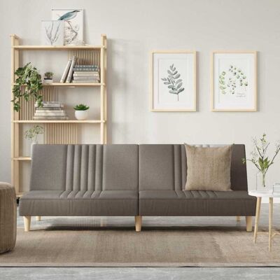 vidaXL Sofá cama plegable Taupe - Sofá cama vidaXL Sofá cama plegable Taupe - Sofá cama