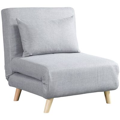 Home Deluxe - Sillón-cama Abatible Con Función Dormir Snooze Color: Gris Home Deluxe - Sillón-cama Abatible Con Función Dormir Snooze Color: Gris