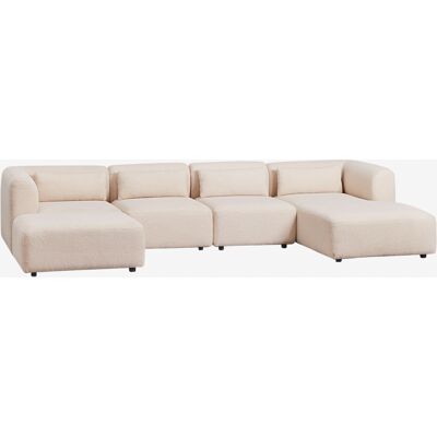 Sofá Modular Chaise Longue Derecho De 4 Piezas Con Puff Fogler Sklum Sofá Modular Chaise Longue Derecho De 4 Piezas Con Puff Fogler Sklum