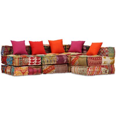 DÉCOSHOP26 Cojines Para Sofá De Suelo, Pufs Modulares, Sillón De 4 Plazas En Tela Patchwork Dec021225 DÉCOSHOP26 Cojines Para Sofá De Suelo, Pufs Modulares, Sillón De 4 Plazas En Tela Patchwork Dec021225