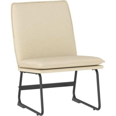 Sillón de relax vidaXL - Asiento con Tela Cremas Sillón de relax vidaXL - Asiento con Tela Cremas