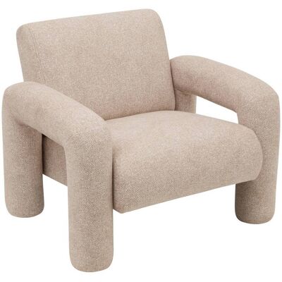Sillón Elyon, 72 Cm De Altura, Color Beige - Atmosphera Créateur D'Intérieur Sillón Elyon, 72 Cm De Altura, Color Beige - Atmosphera Créateur D'Intérieur