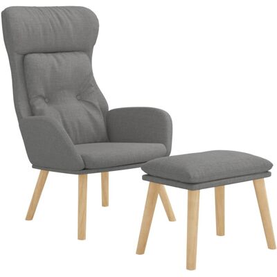 VIDAXL Sillón de relax con taburete - Silla VIDAXL Sillón de relax con taburete - Silla
