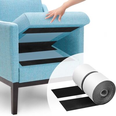 OEM Velcro Negro Extrafuerte De 11,2 Cm × 5 M,para Evitar Que Los Cojines Del Sofá Se Deslicen Al Aire Libre O Se Muevan Con El Viento OEM Velcro Negro Extrafuerte De 11,2 Cm × 5 M,para Evitar Que Los Cojines Del Sofá Se Deslicen Al Aire Libre O Se Muevan Con El Viento