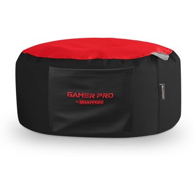 HAPPERS Pouf Rotondo Gamer Rosso - Asiento de Juego HAPPERS Pouf Rotondo Gamer Rosso - Asiento de Juego