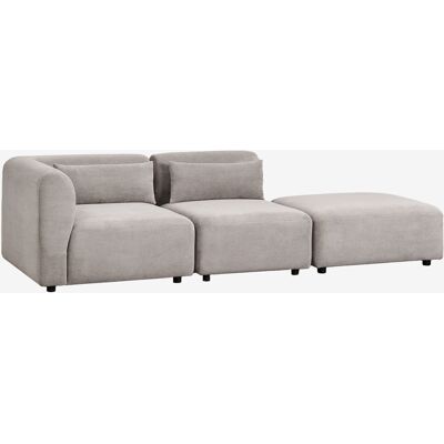Sklum - Sofá Modular Esquinero De 2 Piezas Con Puff Fogler Sklum - Sofá Modular Esquinero De 2 Piezas Con Puff Fogler