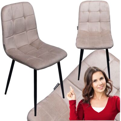 OEM Sillón Tapizado En Terciopelo Para Salón O Comedor, Estilo Loft, Color Beige. OEM Sillón Tapizado En Terciopelo Para Salón O Comedor, Estilo Loft, Color Beige.