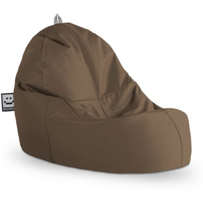 Happers Puff Lounge - Asiento ergonómico en polipiel marrón - Puff Happers Puff Lounge - Asiento ergonómico en polipiel marrón - Puff