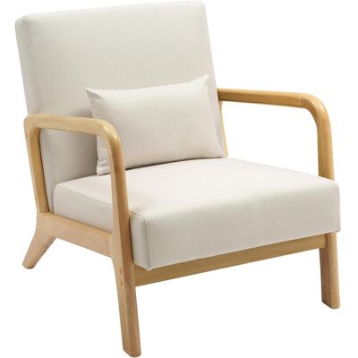 Sillón Hibbing CLP - Tela Beige - Diseño elegante y cómodo - Soporta 120kg Sillón Hibbing CLP - Tela Beige - Diseño elegante y cómodo - Soporta 120kg