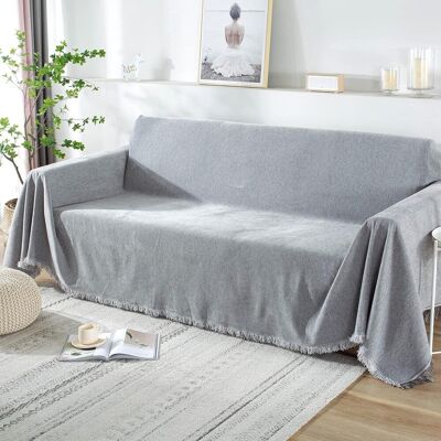 OEM Mantas Suaves Y Cálidas Para Sofá, Cama, Sillón Y Cama De Matrimonio (180 X 260 Cm, Gris Claro). OEM Mantas Suaves Y Cálidas Para Sofá, Cama, Sillón Y Cama De Matrimonio (180 X 260 Cm, Gris Claro).
