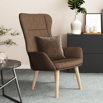 Sillón de relax vidaXL - Lounge, Tela duradera, Marrón Sillón de relax vidaXL - Lounge, Tela duradera, Marrón