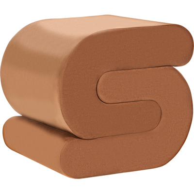BELIANI Puf Tapizado De Terciopelo Con Forma De S Reposapiés Sala De Estar Marrón Dorado Arcadia BELIANI Puf Tapizado De Terciopelo Con Forma De S Reposapiés Sala De Estar Marrón Dorado Arcadia