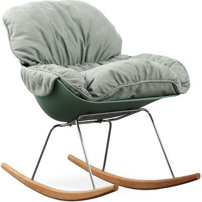 Privatefloor - Sillón Mecedora Acolchada - Diseño Escandinavo - Ruma Privatefloor - Sillón Mecedora Acolchada - Diseño Escandinavo - Ruma