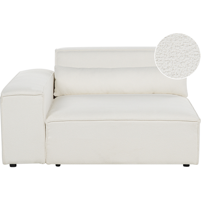 Beliani - Módulo Esquinero De Sofá Moderno 1 Plaza Tapizado De Bouclé Blanco Hellnar Beliani - Módulo Esquinero De Sofá Moderno 1 Plaza Tapizado De Bouclé Blanco Hellnar