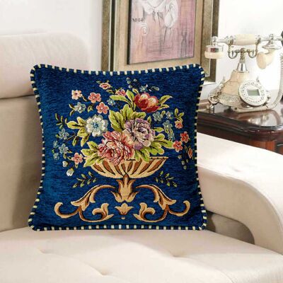 OEM Funda De Cojín Bordada Con Motivos Florales De Estilo Europeo: Funda De Cojín Suave Con Estampado, Adecuada Para La Decoración De La Sala De Estar, El Dormitorio, La Oficina, El Sofá Y Los Bancos. OEM Funda De Cojín Bordada Con Motivos Florales De Estilo Europeo: Funda De Cojín Suave Con Estampado, Adecuada Para La Decoración De La Sala De Estar, El Dormitorio, La Oficina, El Sofá Y Los Bancos.