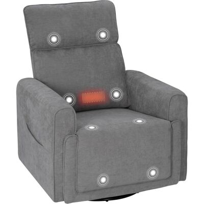 Woltu Sillón Reclinable Ergonómico Con Masaje Y Respaldo Calefactable, Reclinable Hasta 138°, Color Gris. Woltu Sillón Reclinable Ergonómico Con Masaje Y Respaldo Calefactable, Reclinable Hasta 138°, Color Gris.