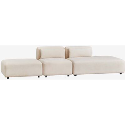 Sklum - Sofá Modular De 2 Piezas Con Diván Derecho Y Puff Fogler Sklum - Sofá Modular De 2 Piezas Con Diván Derecho Y Puff Fogler