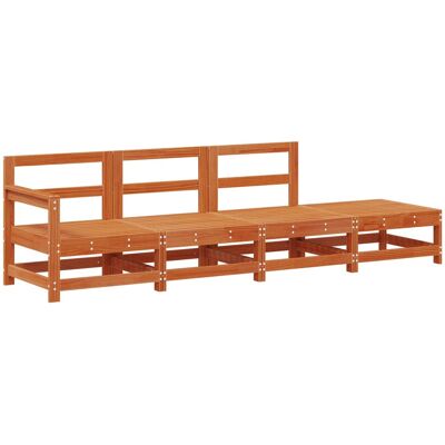 Unidades De Sofá Seccional Marrón Cera 252 X 62 X 70,5 Cm Vidaxl Unidades De Sofá Seccional Marrón Cera 252 X 62 X 70,5 Cm Vidaxl