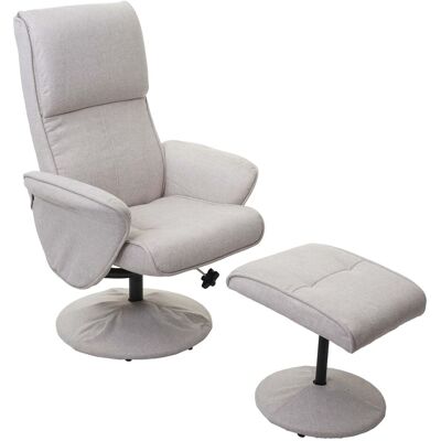 DÉCOSHOP26 Sillón Relax Tv Con Reposapiés Giratorio De Diseño Chesterfield En Pvc Blanco 040003105 DÉCOSHOP26 Sillón Relax Tv Con Reposapiés Giratorio De Diseño Chesterfield En Pvc Blanco 040003105