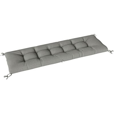 Outsunny Cojín Para Banco Exterior Con Correas De Sujeción, Protección Uv50+, Rebote Lento, Interior Y Exterior, 198x65x13 Cm, Gris Claro Outsunny Cojín Para Banco Exterior Con Correas De Sujeción, Protección Uv50+, Rebote Lento, Interior Y Exterior, 198x65x13 Cm, Gris Claro