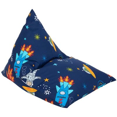 Ready Steady Bed - Infantil Interior Silla Puff De Pera Con Respaldo Para Salon Sillón Puf Gamer Pirámide Para Niños Con Relleno - Chico Espacial Ready Steady Bed - Infantil Interior Silla Puff De Pera Con Respaldo Para Salon Sillón Puf Gamer Pirámide Para Niños Con Relleno - Chico Espacial