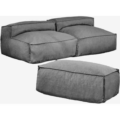 Sofá Modular De 2 Piezas Y Puf Dojans Sklum Sofá Modular De 2 Piezas Y Puf Dojans Sklum