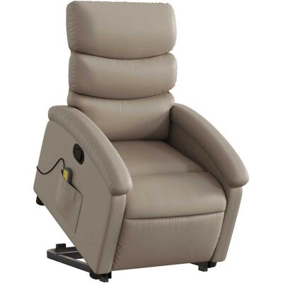 Sillón reclinable masaje - Cuero artificial duradero, vibración en 6 puntos Sillón reclinable masaje - Cuero artificial duradero, vibración en 6 puntos