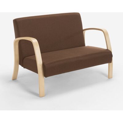 MODUS SOFÀ Sofá De Madera Y Tela Para Sala De Espera Y Estudio De Diseño Esbjerg - Marrón MODUS SOFÀ Sofá De Madera Y Tela Para Sala De Espera Y Estudio De Diseño Esbjerg - Marrón