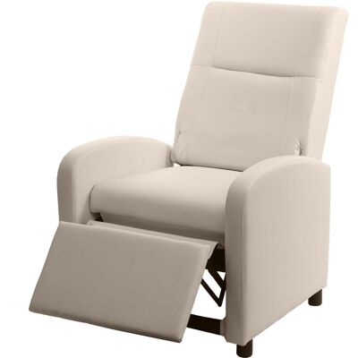 Décoshop26 - Sillón TV Relax - Crema - 99x70x75 cm - Sofa chair Décoshop26 - Sillón TV Relax - Crema - 99x70x75 cm - Sofa chair