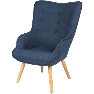 Sillón azul denim Meublorama Enjoy - Estilo escandinavo Sillón azul denim Meublorama Enjoy - Estilo escandinavo