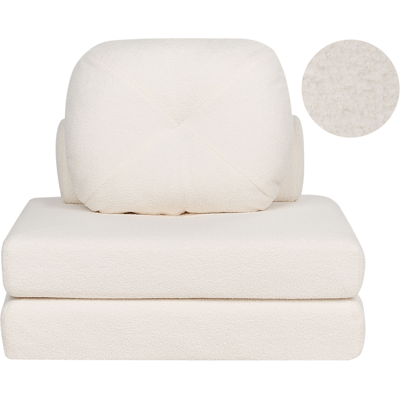 Beliani Sofá Cama Blanco Moderno - Sofá Cama Beliani Sofá Cama Blanco Moderno - Sofá Cama