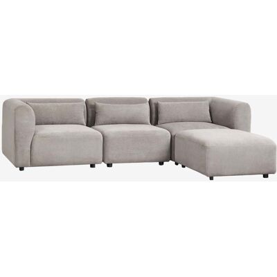 Sklum - Sofá Modular De 3 Piezas Con Puff Fogler Sklum - Sofá Modular De 3 Piezas Con Puff Fogler