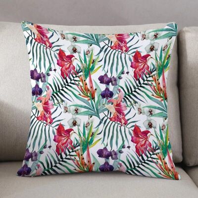 OEM Funda De Cojín Para Sofá De 45 X 45 Cm, Estampado Floral, Acuarela, Plantas Tropicales Exóticas, Colores Vibrantes, Verano Hawaiano (cojín No Incluido), Funda De Cojín Para Salón. -crezuo OEM Funda De Cojín Para Sofá De 45 X 45 Cm, Estampado Floral, Acuarela, Plantas Tropicales Exóticas, Colores Vibrantes, Verano Hawaiano (cojín No Incluido), Funda De Cojín Para Salón. -crezuo